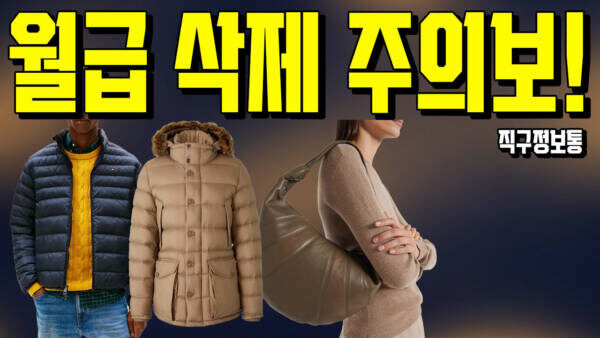 월급 삭제 주의보! 몽클레어 마야/클루니 vs 생로랑 패딩 중 당신의 선택은?